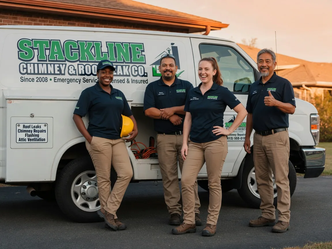 Chimney flashing repair company in Brandon, TX